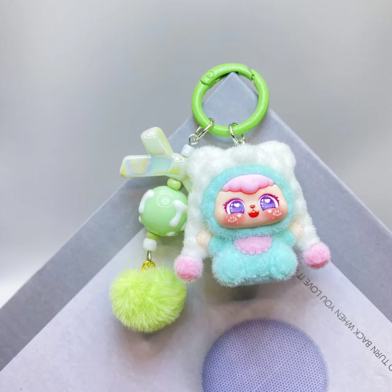 Nuevo llavero con colgante de muñeca masculina de tres años con diseño de gato "Lili" para bolso de niña, colgador para teléfono, regalo para mejor amiga