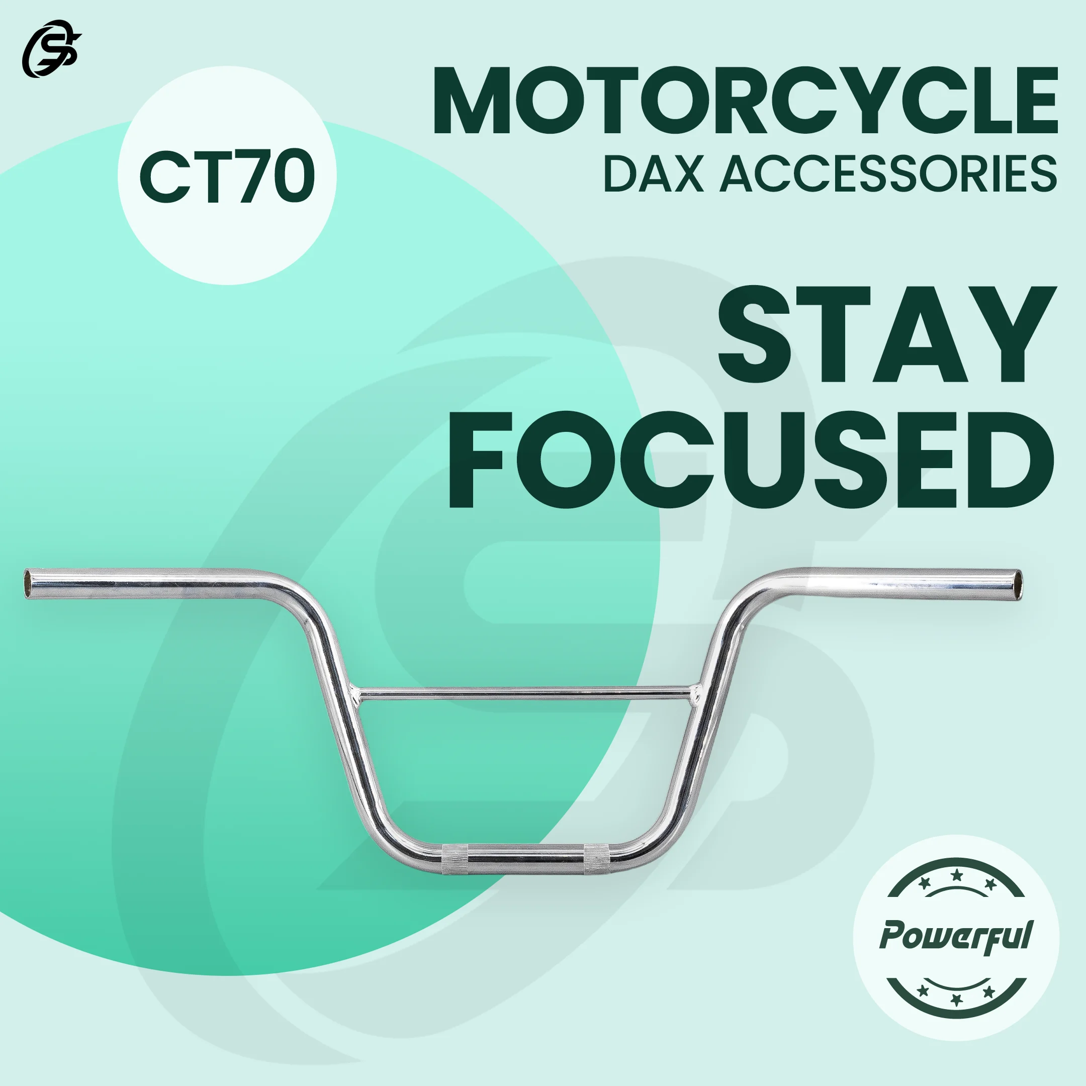 Motorcycles Handle CT70 Grips ST70 Handlebars Silver Chrome Handlebar DAX ST70 CT70 Parts