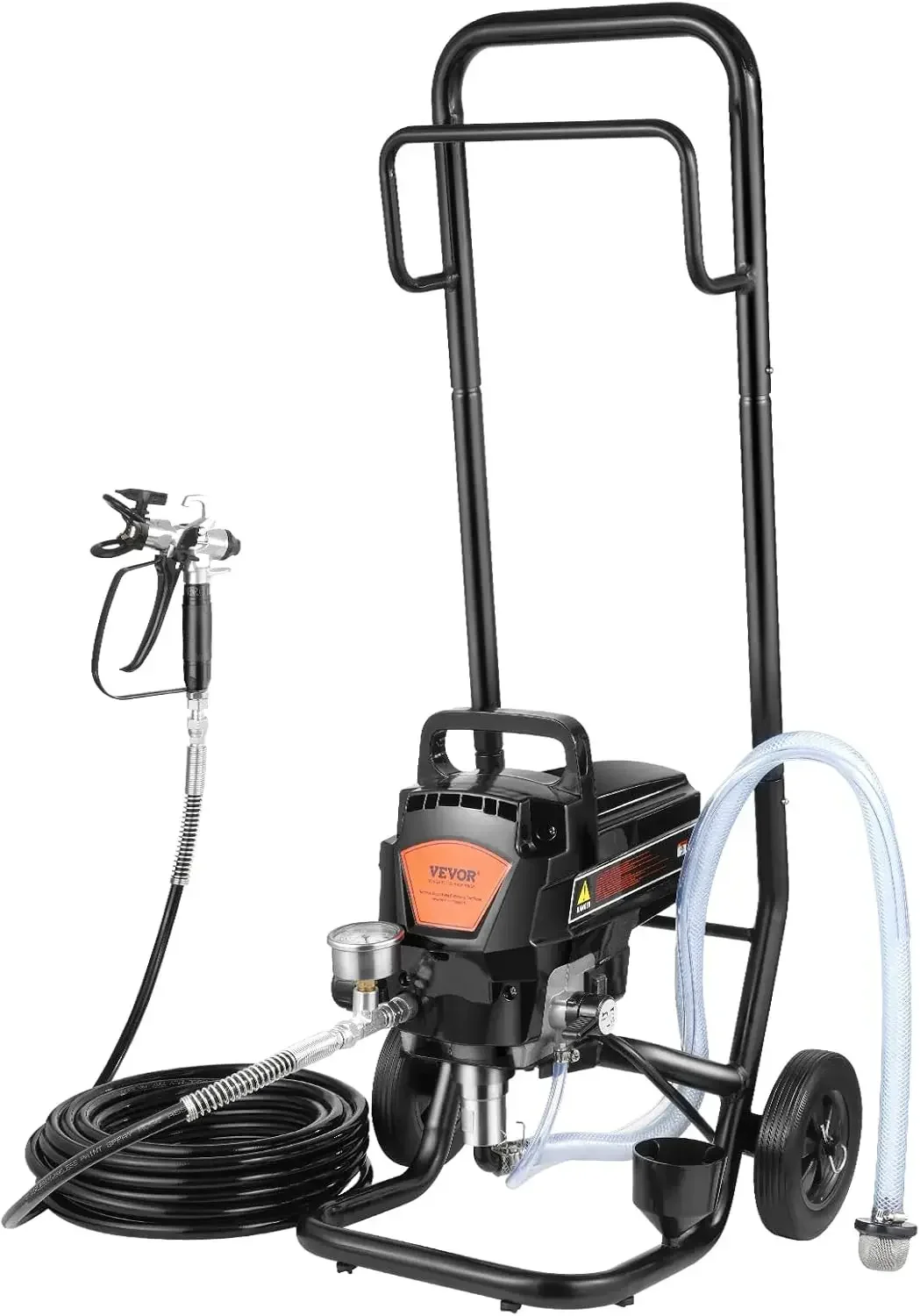 

Stand Airless Paint Sprayer, 950W 3000PSI High Efficiency Electric Airless Sprayer with Cart, Fine and Even Painting Effect