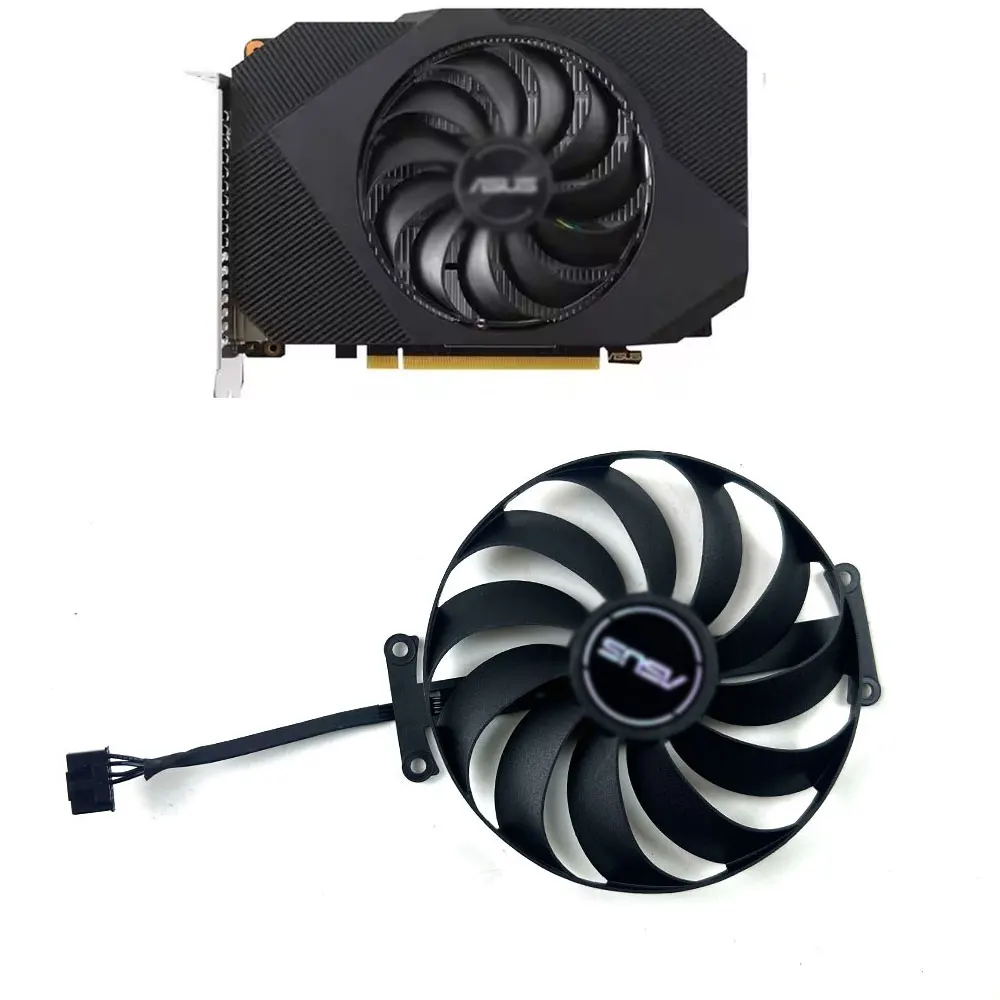 NOWOŚĆ Wentylator chłodzący 95MM 6PIN PLD10010B12HH FDC10U12D9-C DC12V 6Pin Wentylator graficzny do ASUS PH GTX 1650 PH-GTX1650-O4GD6-P GPU FAN