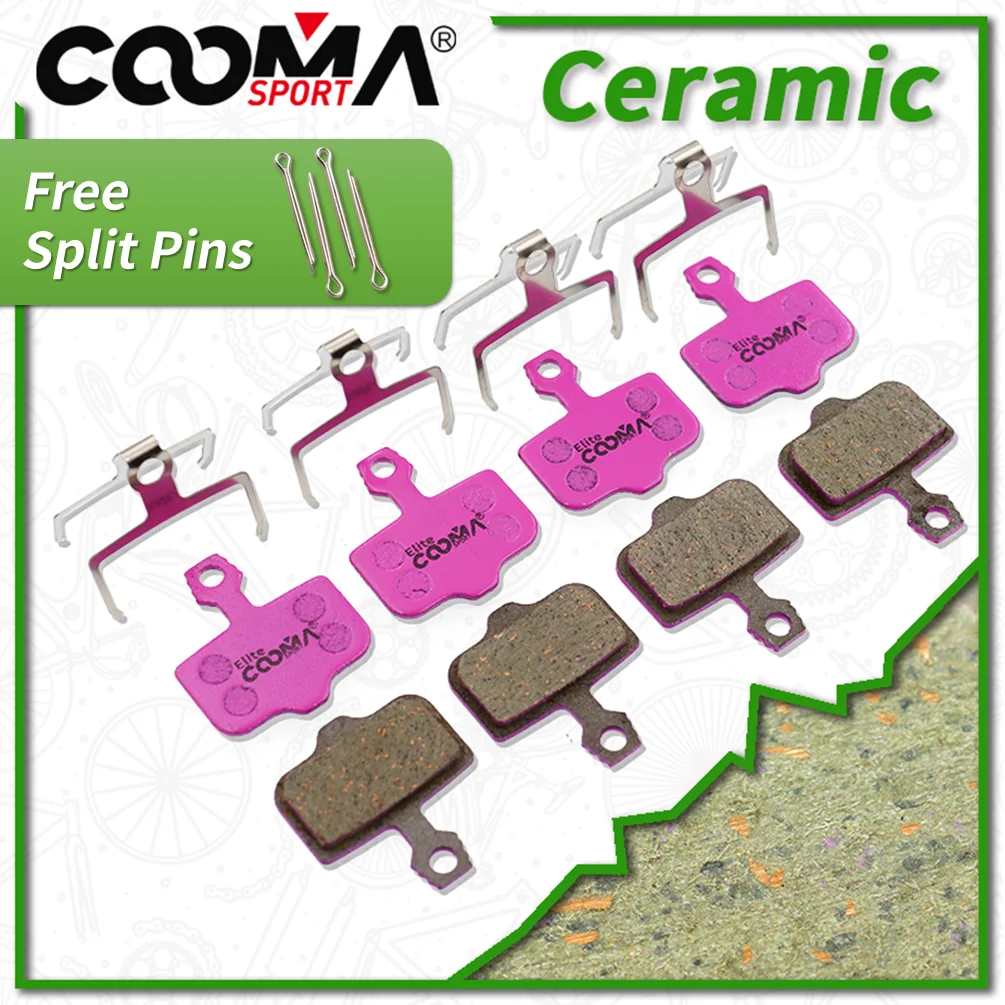 4 Pairs Ceramic Bicycle Disc Brake Pads for SRAM DB LEVEL, AVID Elixir R, CR, CR Mag, 1/3/5/7/9, X.0, XX