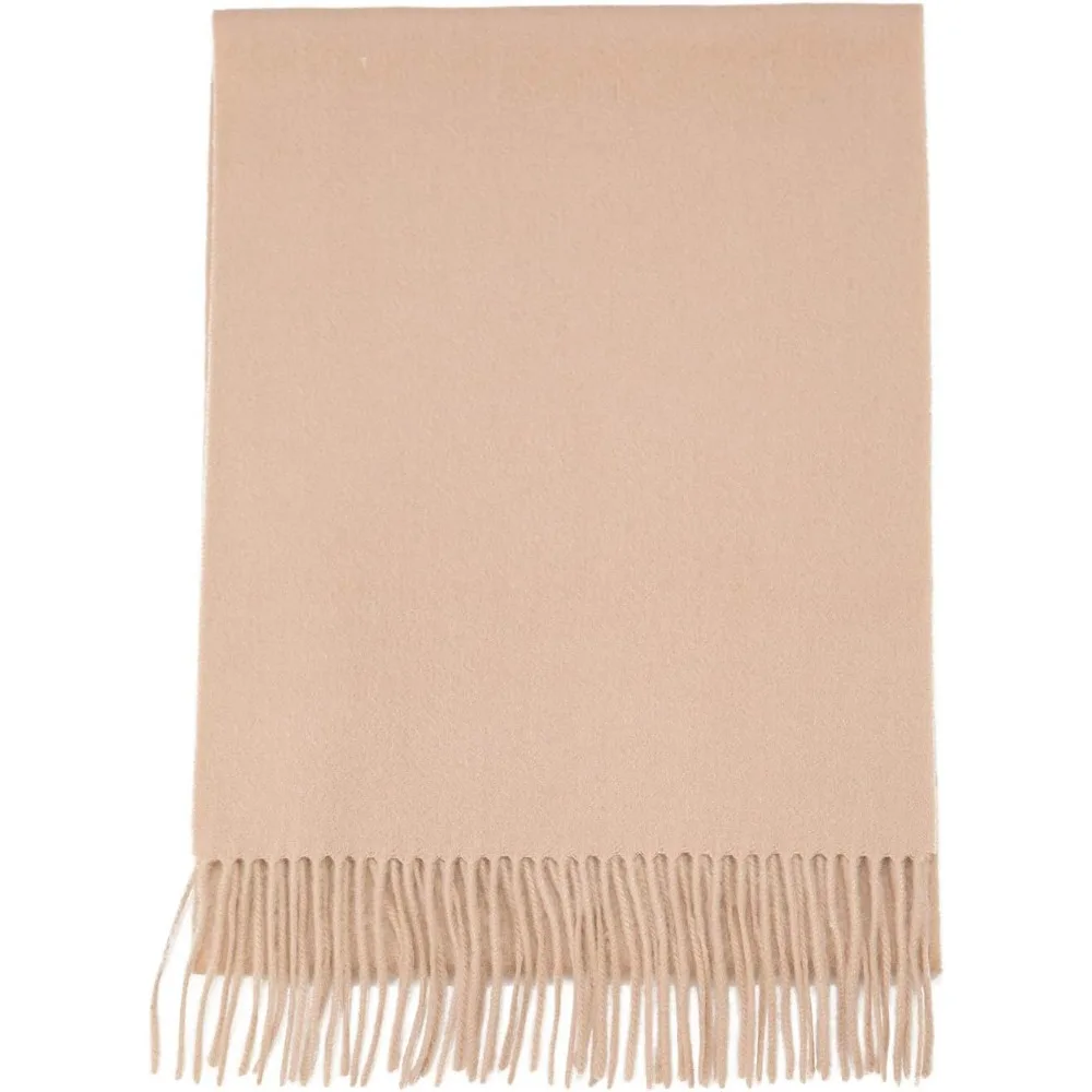 وشاح من مزيج الكشمير من صوف ميرينو فائق النعومة - قماش لوكس خفيف الوزن - غلاف دافئ طويل 72 × 12 #4