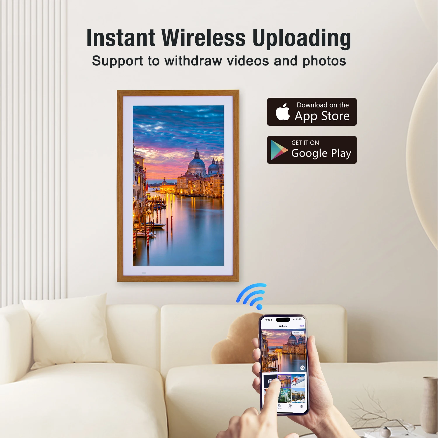 15.6 بيع إطار الصورة الرقمية اللاسلكية الهدف واي فاي إطار الصورة الرقمية لهدية عيد ميلاد