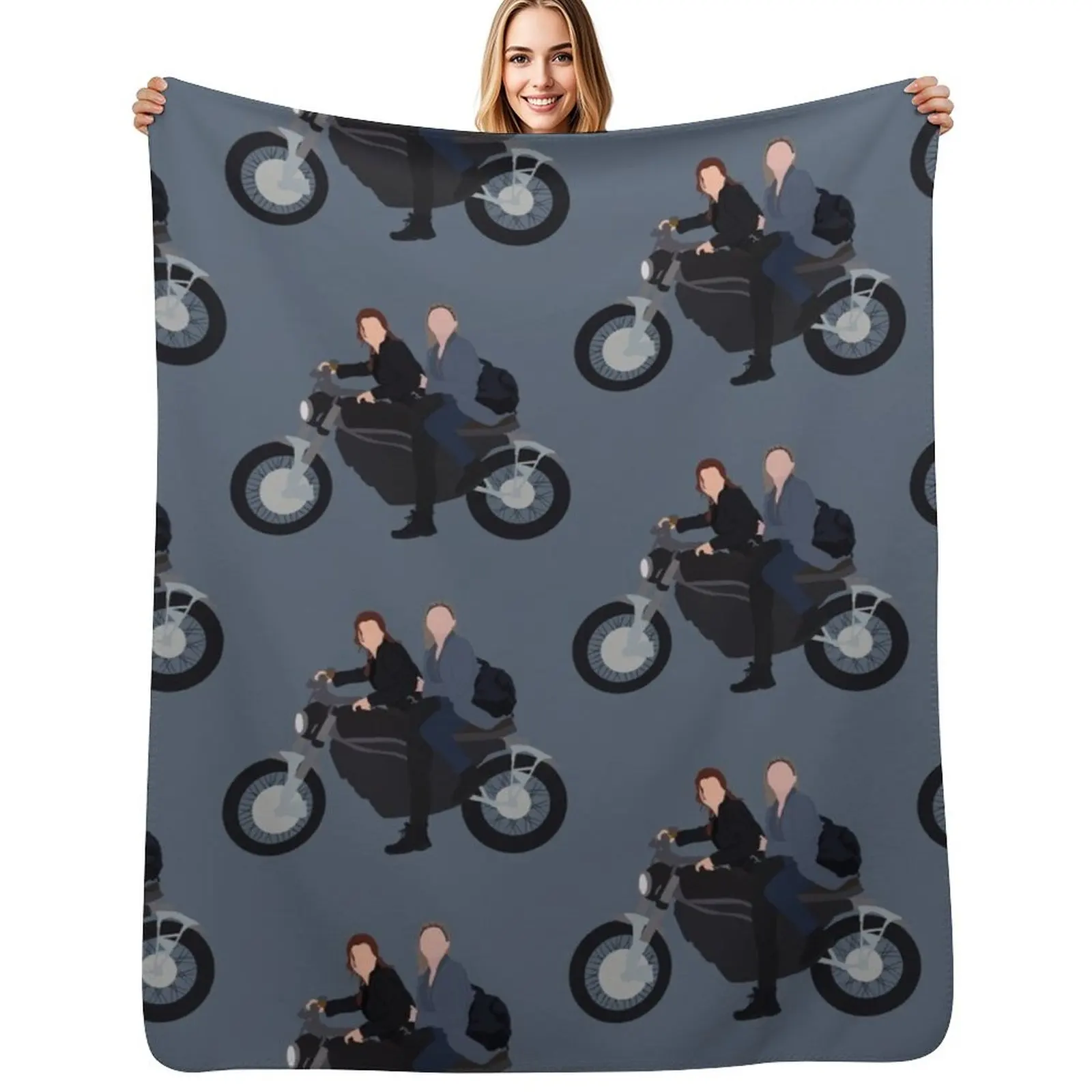 

Motorcycle N & Y Throw Blanket funny gift Nap Decoratives Luxury Thicken Blankets