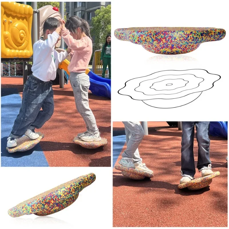 Flowers Cross  Balance Board Cross The Bridge Stone Early Education Kindergarten Balance Training Sense Training Stepping Stone