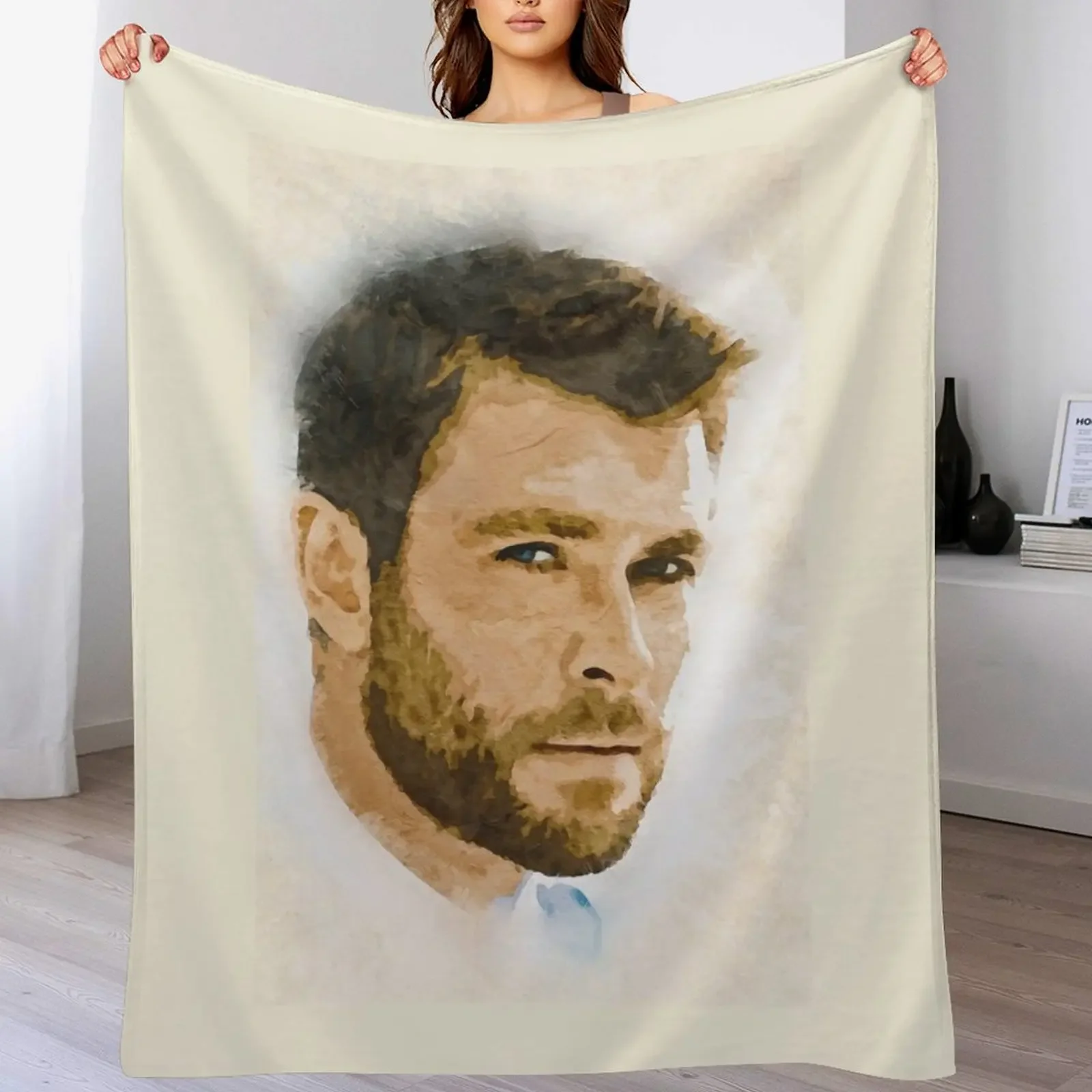 

A Tribute to CHRIS HEMSWORTH Throw Blanket Breathable Lightweight Blanket for Adults Kids