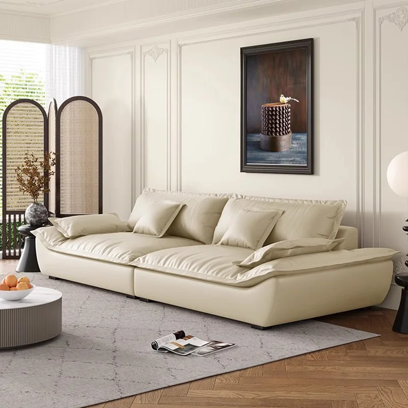 

White Living Room Sofas Leather Modern Nordic Lazy Sofa Minimalist Sectional Esigner Salas Y Sofas Muebles Economicos Furniture