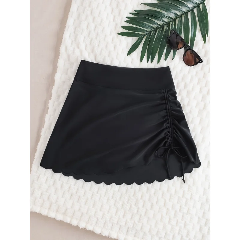 2025New الرباط الرياضة تنورة التخسيس غطاء الورك المضادة للتعرض الدانتيل تقليم التخسيس السباحة تنورة