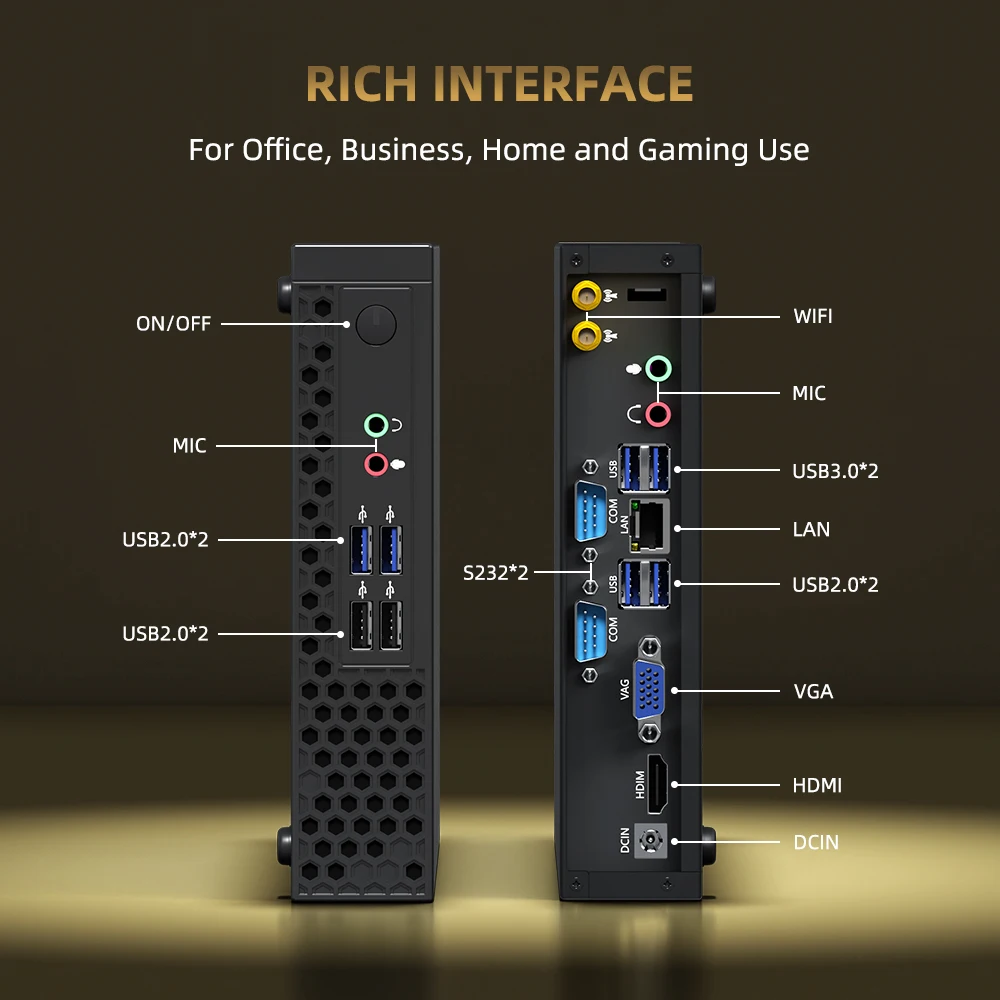 ZXIPC Mini PC AMD Ryzen 7 5700U R3 4300U Windows 11 32GB 1TB eMMC Wifi BT4.2 Mini Gamer Computer Pocket Office mini pc