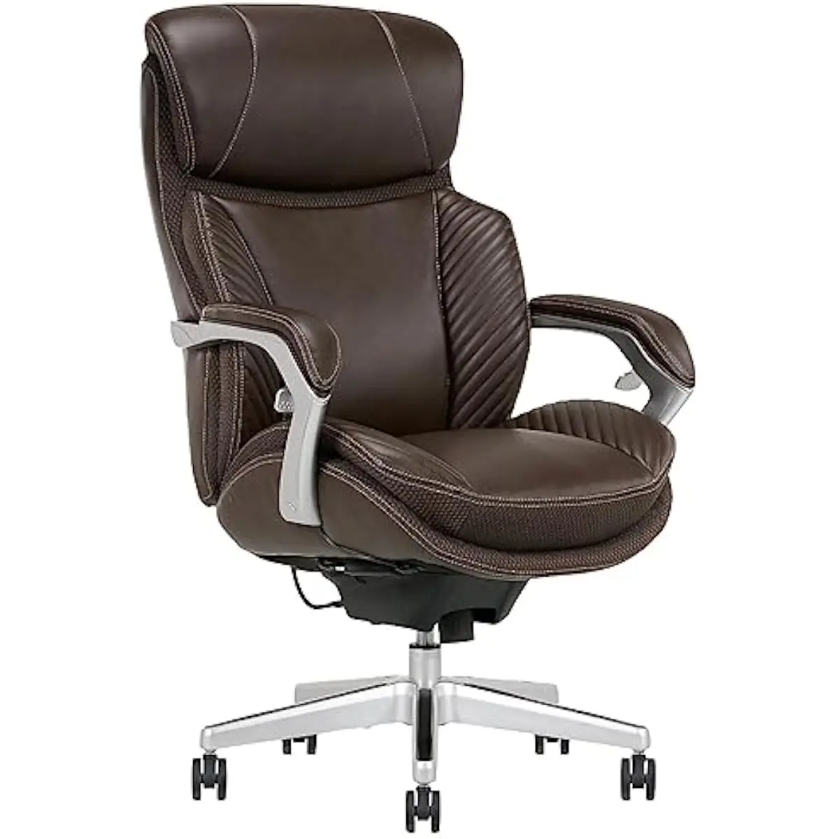 iComfort i6000 Ergonomic Executive Chair with High Back Support, Triple Action Foam Seat, PostureSync Lumbar System, Bonded Leat