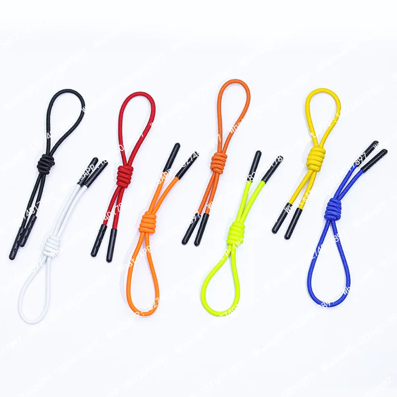 100pcs Rope Zipper Pull Apparel Bag Tactical Backpack Accessories Zip Puller Buckle DIY Zipper Head Cord Strap Lariat Slider