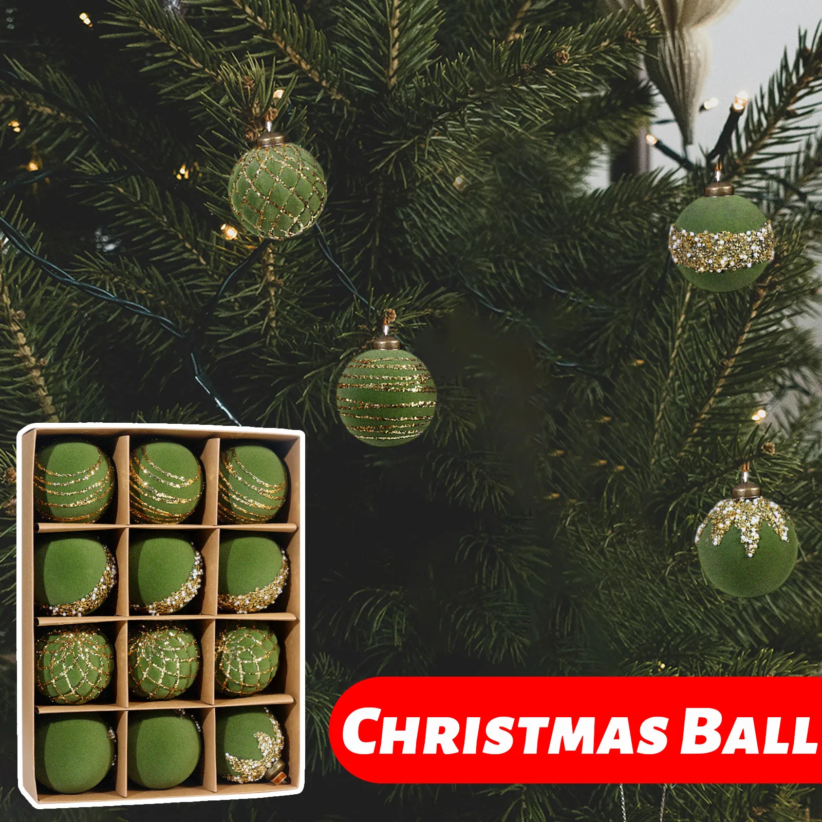 12pçs 6cm enfeites de bola de natal reunindo decoração de festa de árvore de natal ano novo esferas de natal bolas pingente