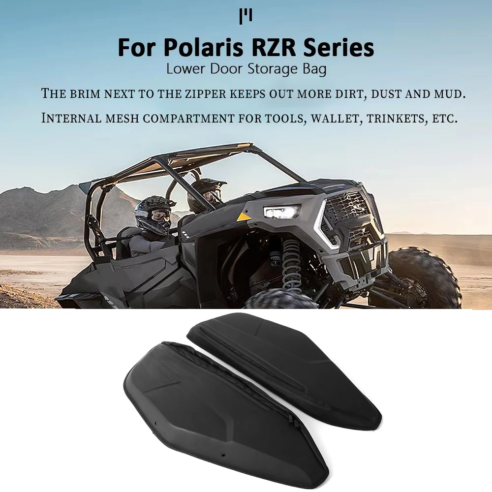 

New UTV Bags For Polaris RZR XP 4 XP4 1000 Sport Premium Ultimate 2024 2025 Side Driver's side door storage bag Door Storage Bag