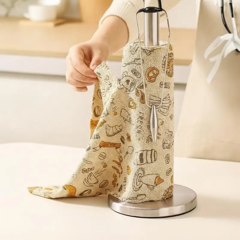 Oil-resistant Disposable Tearable Kitchen Cleaning Cloth Non-stick Dish Towel Lint Free for Sink Stove Range Hood Cleaning