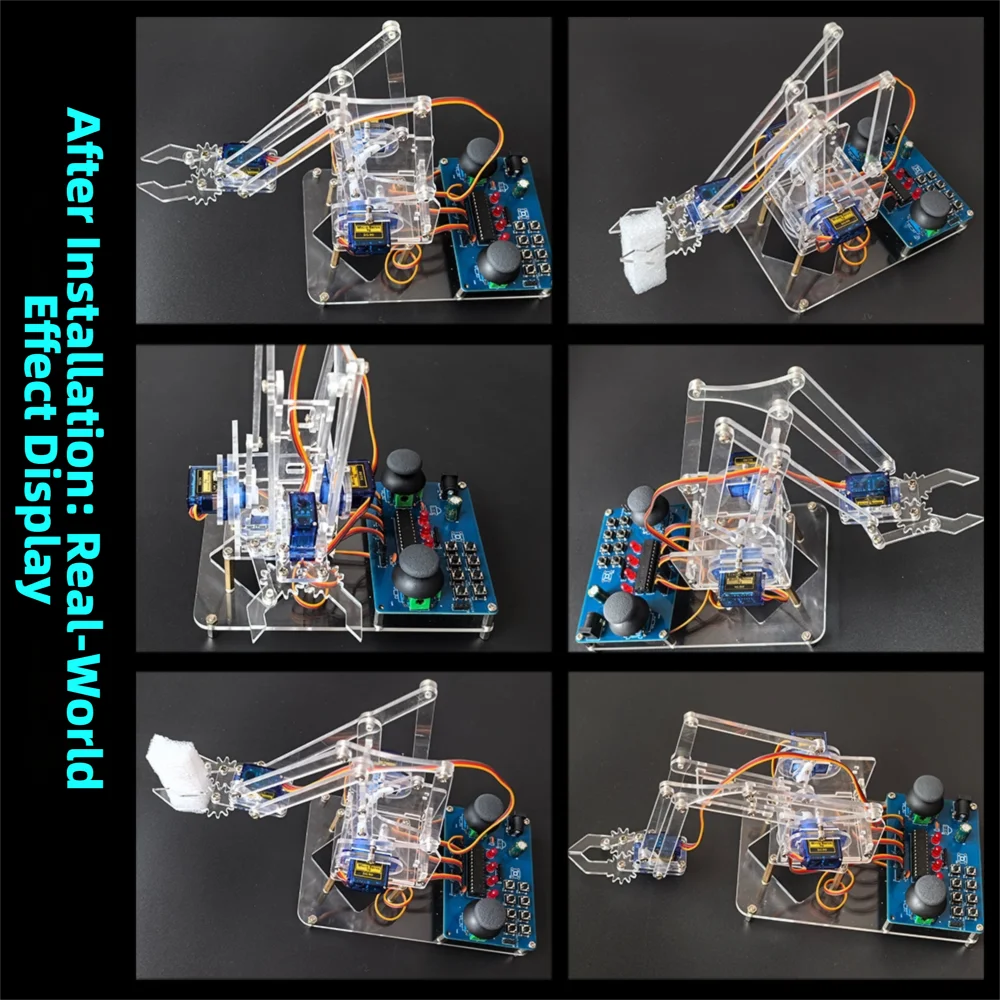 Complete DIY Robotic Arm Assembly Learning Kit - Hands-On Practice for Welding, Electronics Fundamentals, Circuit Building, Perfect for STEM Projects, Maker Labs & Educational Gift - view 5