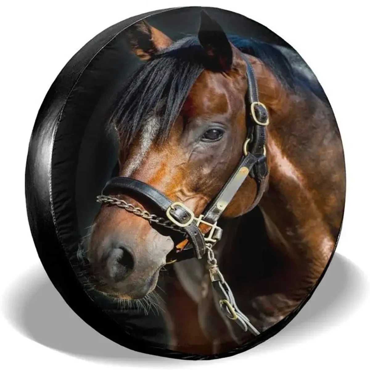 Horse Spare Tire Covers Waterproof Dust-Proof Spare Wheel Cover Universal Fit for Jeep, Trailer, RV, SUV, Truck