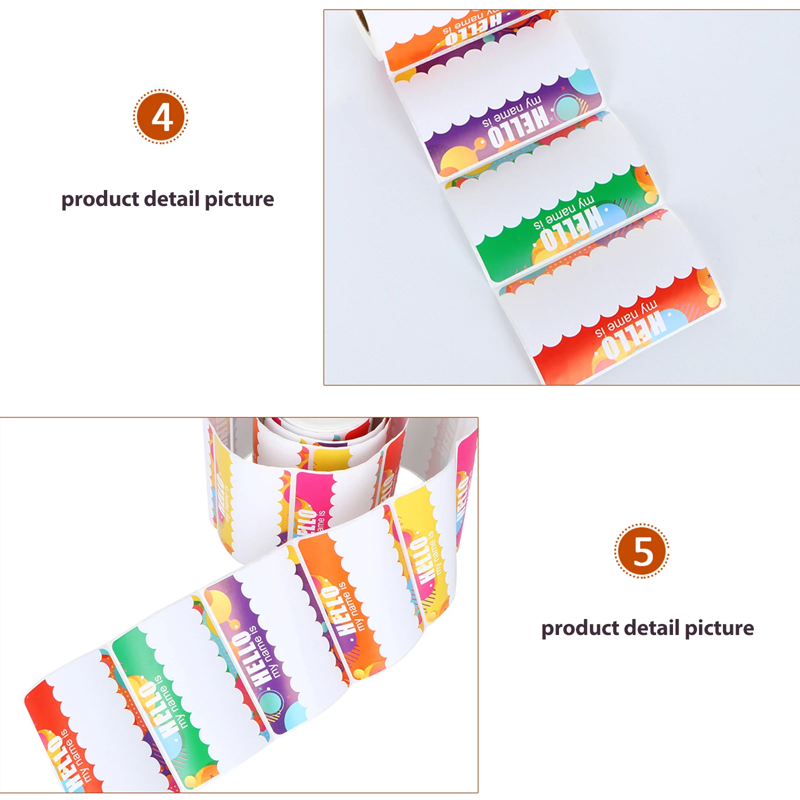 

1 Roll Exquisite Name Label Sticker Practical Price Tag Handy Classify Mark Sticker Paste Note Paper Sticker