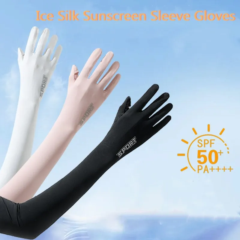 Manguitos solares UV para hombre y mujer, guantes de ciclismo, mangas largas de mano, cubierta de brazo para conducir, protección Solar para motociclista, Verano