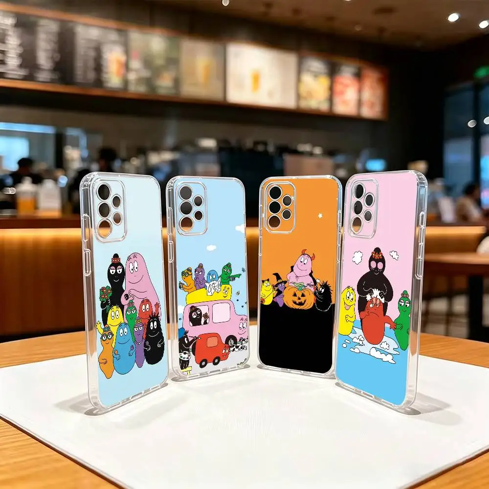 Whimsical Family Tale B-BARBA-bA  Clear TPU Soft Case Phone Case For Samsung S 25,24,23,22,30,21,10,9,Ultra,Plus,Lite,FE,4,5 G
