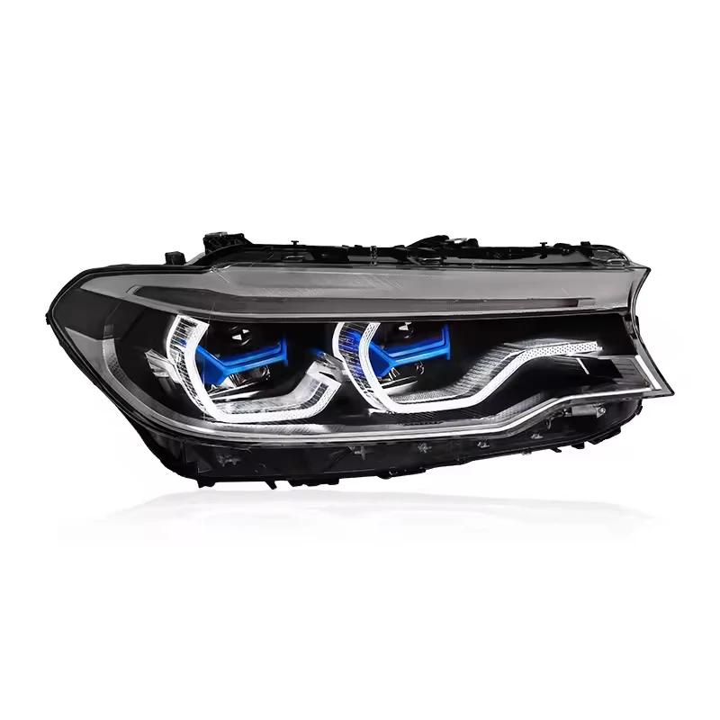Full LED Headlight Assembly for BMW 5 Series G38 G30 2018-2020 Dual Beam Projector Lens LED DRL Sequential Dynamic Turn Signal