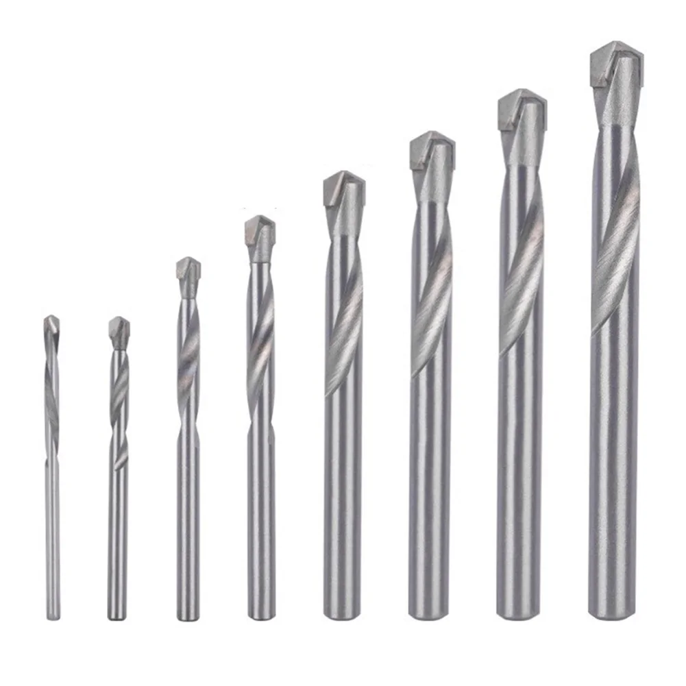 8PCS 3mm-10mm Tungsten Carbide Steel Hard Alloy Drill Bit For Stainless Steel Abrasive Steel Aluminum Plastic Wood