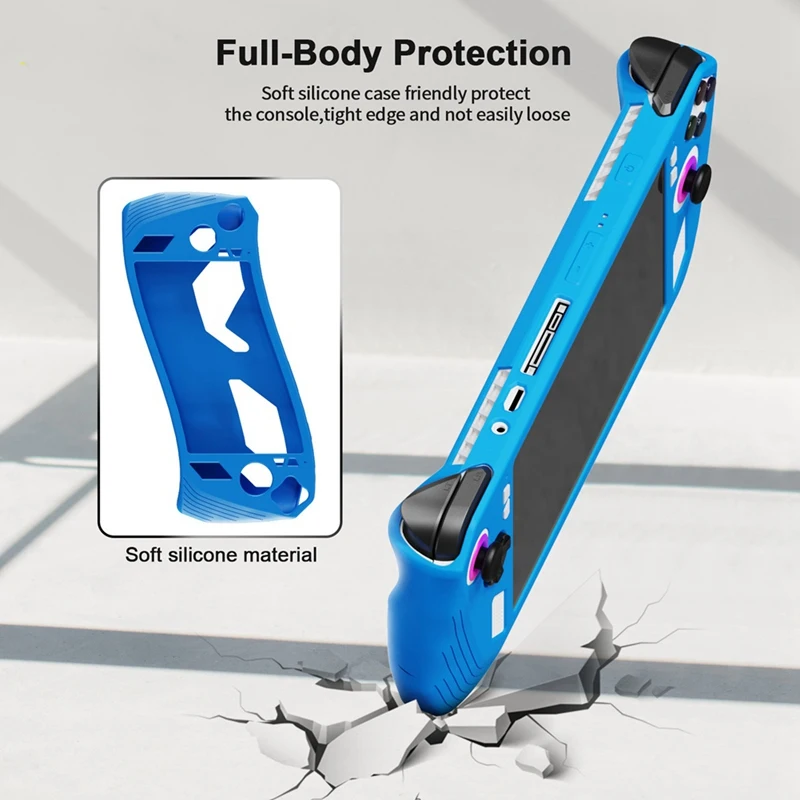 1 Piece Handheld Protective Case All-Inclusive Protective Case For ROG Ally Gaming Console Blue