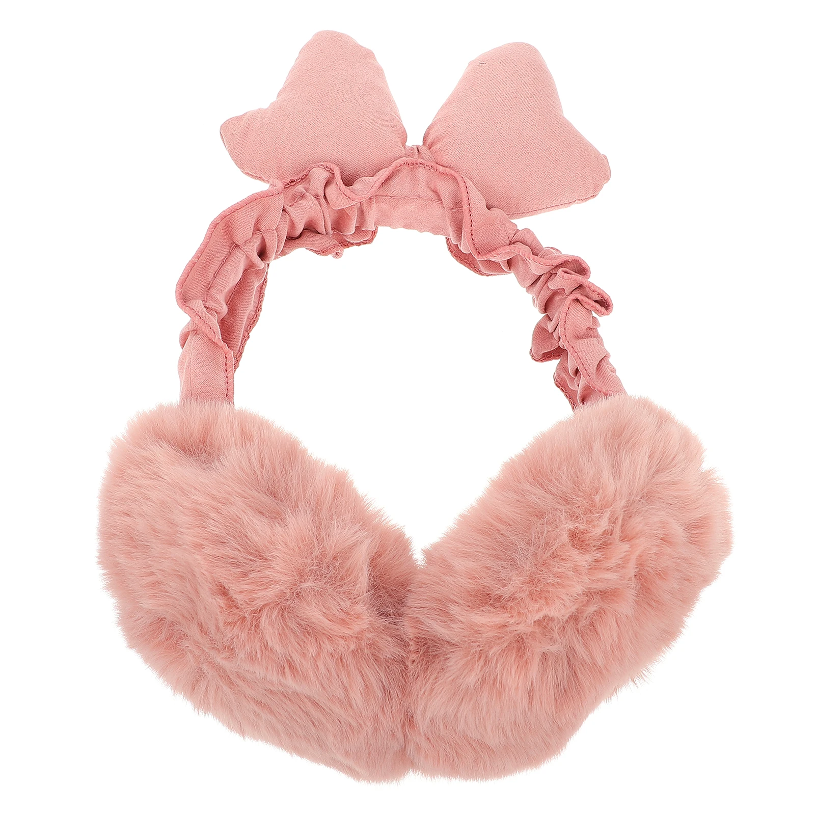 

2pcs Warm Earmuffs Winter Anti Frostbite Ear Cover Bow Design for Women Kids Outdoor Use Comfortable Breathable