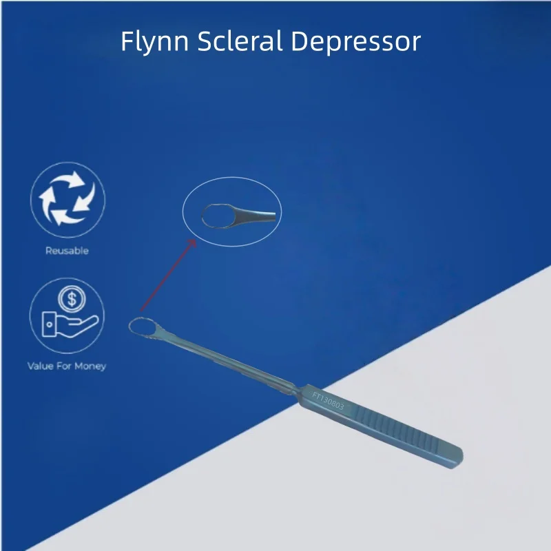 Depressore sclerale Flynn per strumenti oftalmici