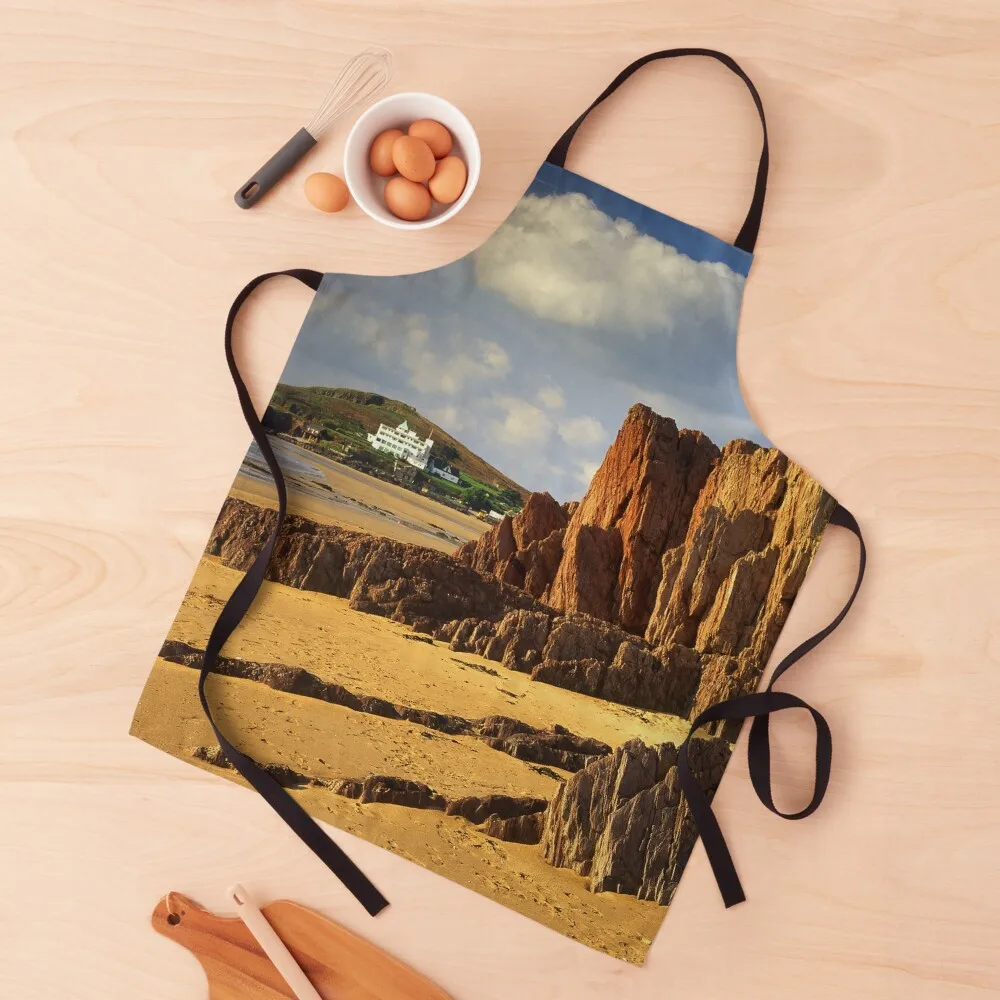 

Bigbury on Sea & Burgh Island Apron Kitchens Men Barista For Woman Custom Apron