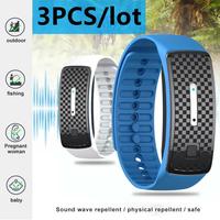 3/2pcs Mosquito Repellent Bracelet 모기 구충제 팔찌 Ultrasonic Electronic Anti Mosquito Killer Pest Control Wristband Summer Repellent