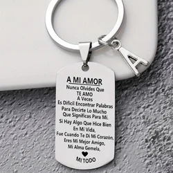 1PC Stainless Steel To My Love Keychain To My Boyfriend To My Husband