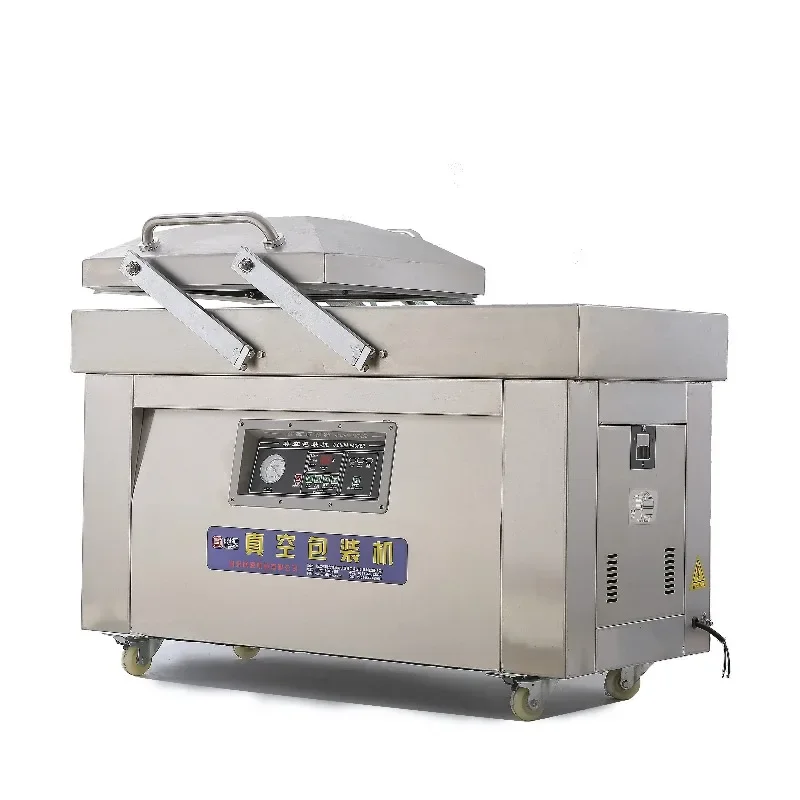 DZ-400/2SD High Efficiency Continuous Vaccum Sealer Seal Bags Machine Vacuum Packing Double Chamber Automatic Vacuum Sealer 220V