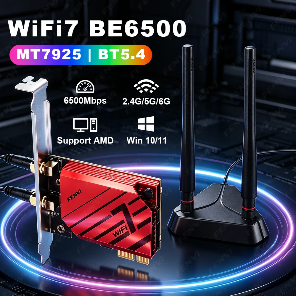wifi-7-pcie-アダプター-be6500-トライバンド-24g-5g-6ghz-bt-54-ワイヤレス-ネットワーク-カード-12m-延長ケーブル-ヒートシンク付き-win-10-11-用