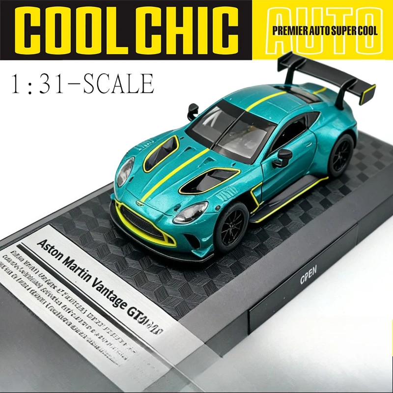 CCA Simulatie 1/31 Aston Vantage GT3 Legering Model Auto Simulatie Sportwagen Speelgoed Kinderen Verjaardagscadeau Collectie Miniatuur