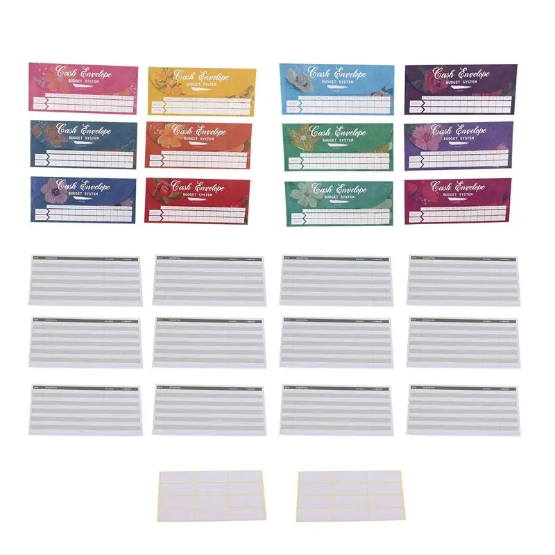 

A01E-1Set Cash Budget Envelopes Waterproof Money Envelopes Money Saving Envelopes For Cash System