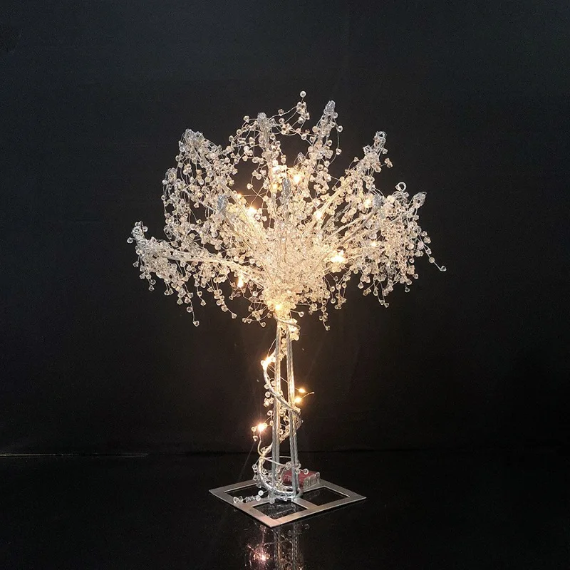 

Wedding Ornament Crystal Tree Hotel Wedding Arrangement Main Table Flower Welcome Road Flower Post
