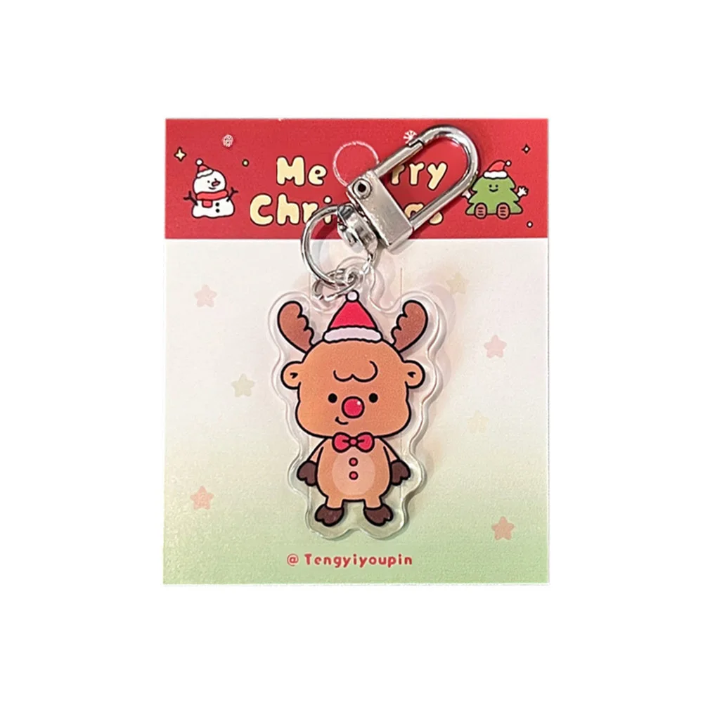 Intéressant porte-clés pendentif petit animal pour fille, dessin animé mignon, cartable étudiant, bijoux, accessoires clés