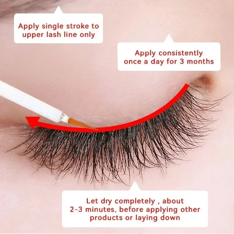 Essência de extensão de crescimento rápido, líquido, cílios mais longos e grossos, aprimoramento natural, nutrição, cuidado com cílios, soro, 7 dias