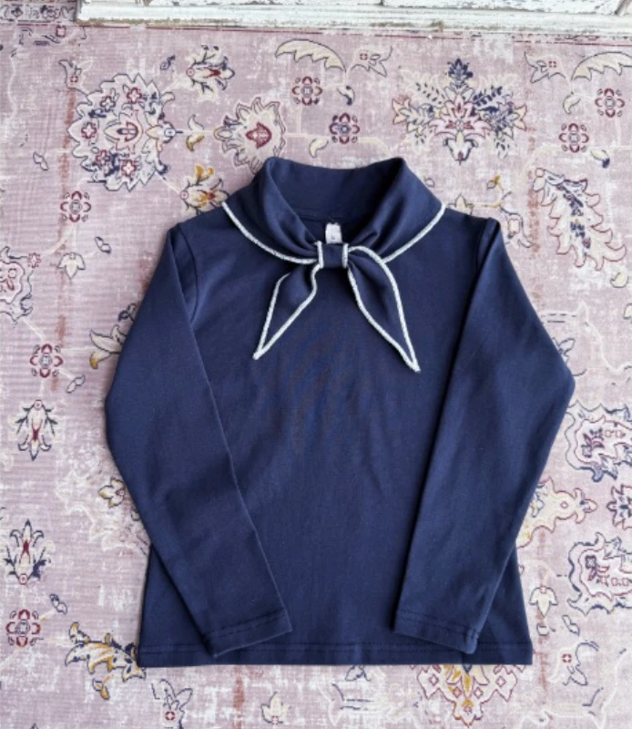 Teen Girl Clothes Children Costumes Vintage Girls Elastic Waist Shell Button Denim Skirt and Top Kids Versatile Casual Outfits