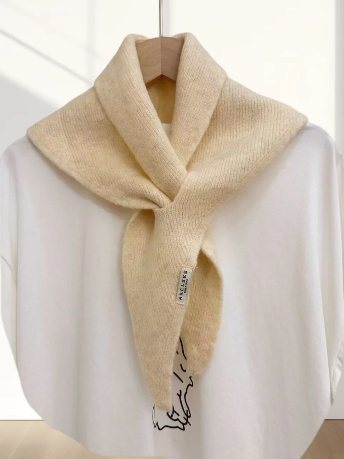 

Warm Wool Blend Knitted e Scarf Women's Ne Protection Faionable Versatile Autumn Winter New Arrival Color
