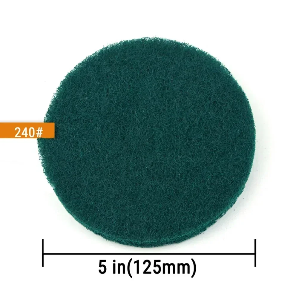 Scouring Pads Polishing Pad Buffing Tools Industrial Scouring Pad Power Tools Parts 3pcs 5Inch For Machinery Maintenance