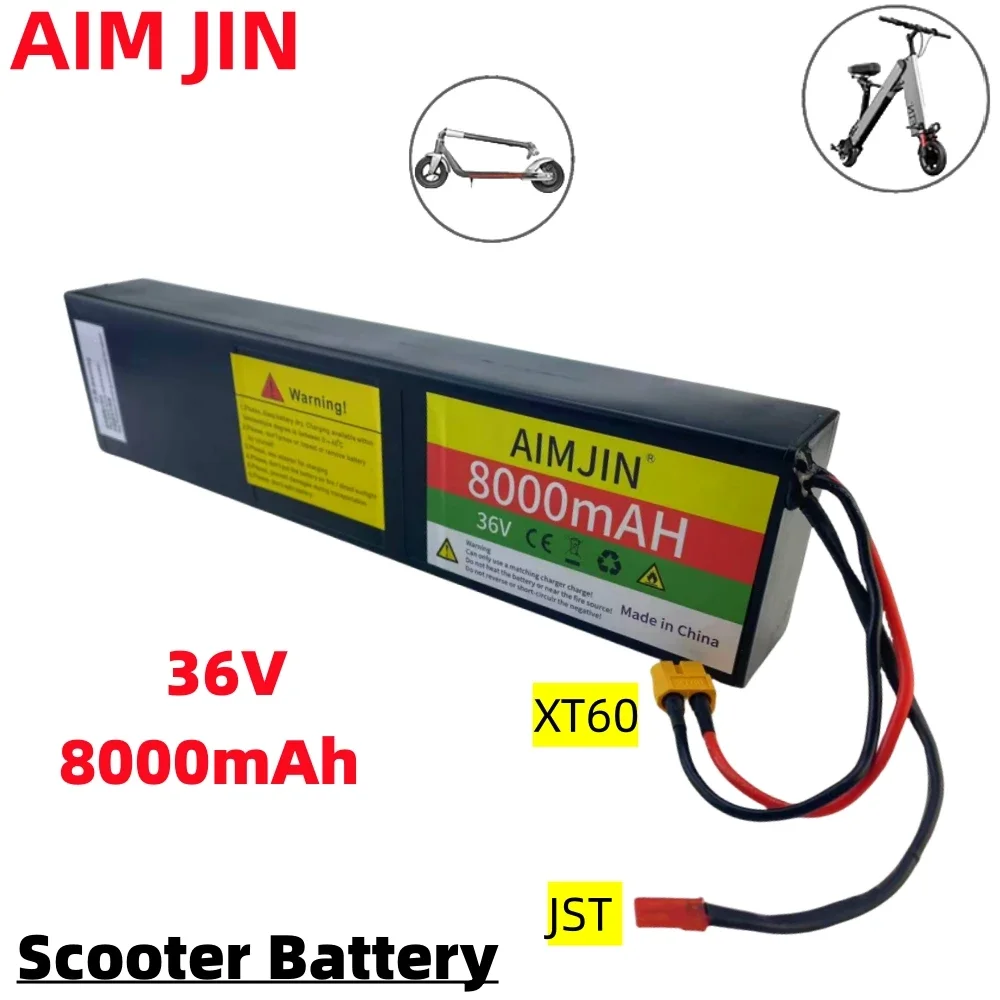 

36 В 10s3p 8.0ah фотосессия JST + XT60 коннектор Встроенный BMS подходит для электрического велосипеда скутера