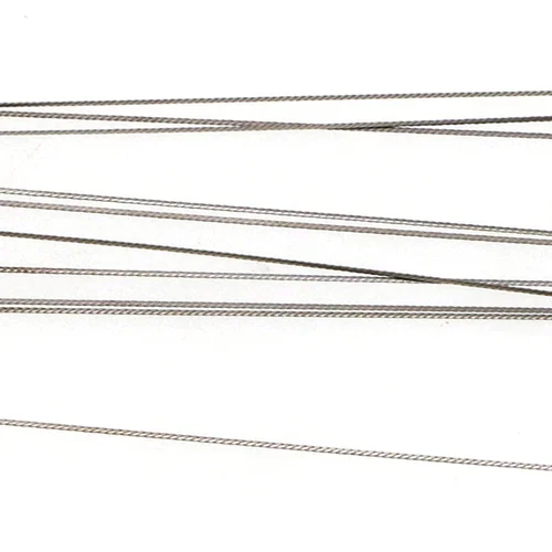 Imagen 2 del producto Alambre plano líual Dental, soportes ortopédicos, barra recta retorcida plana, alambre de retenedor líual de acero inoxidable/titanio