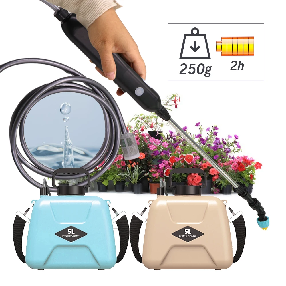 

Automatic Spray Gun Electric Sprayer with 5L Backpack Watering Can USB Rechargeable for Irrigation Garden Tools Watering Cooling