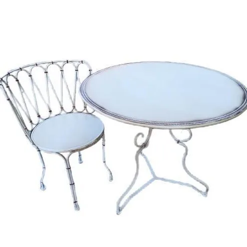 

Foreign trade Amazon explosion villa courtyard French wrought iron table and chair B & B balcony leisure
