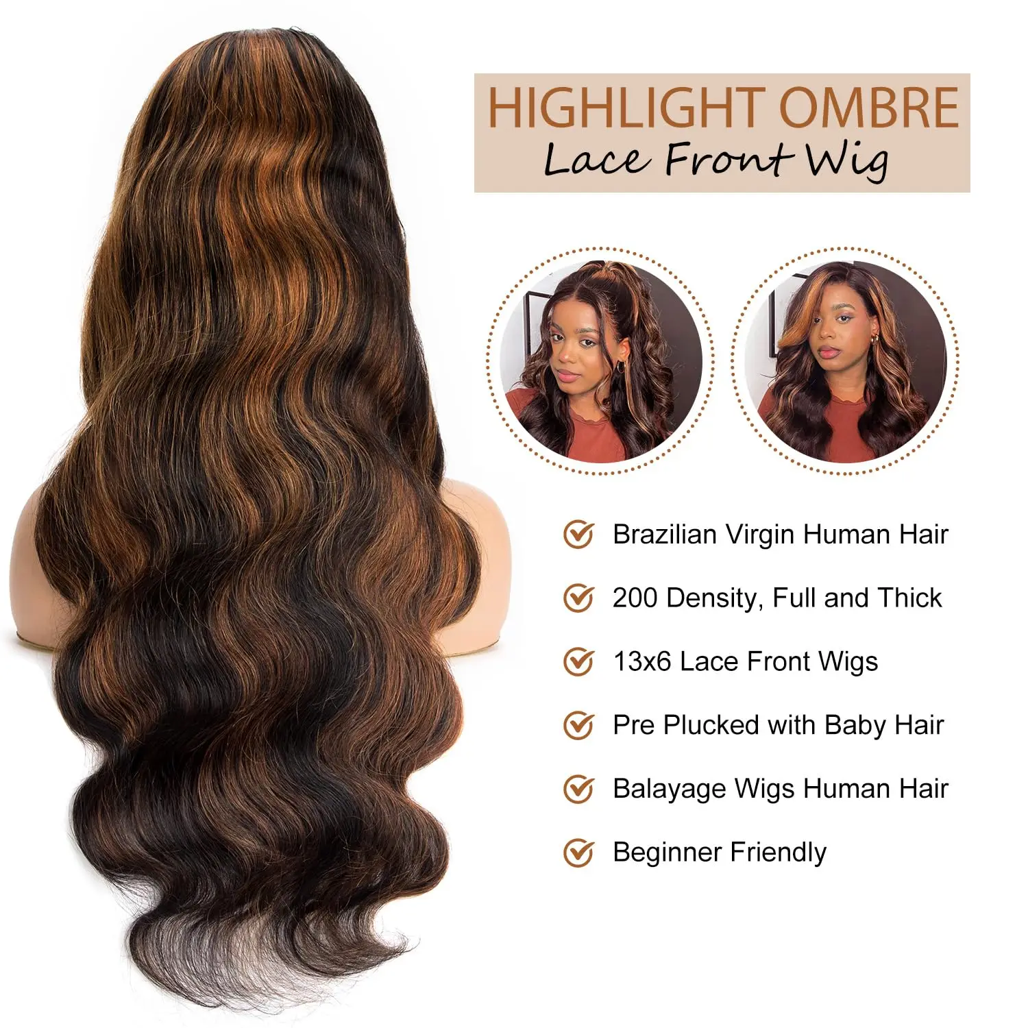 200 الكثافة 13X4 13x6 HD شفاف كامل الدانتيل الباروكات الأمامية FB/30 الملونة 44 46 بوصة الجسم موجة خصلات الشعر المستعار الإنسان للنساء السود #4
