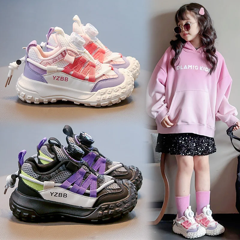 

Children Mesh Sneakers Kids Boys Girls Lightweight Casual Sports Running Shoes New Arrival Soft Sole Summer Breathable Tennis