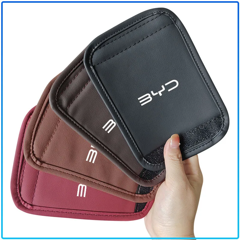 Car Leather Roof Handle Anti-Scratch Protector Mat Cap For BYD F3 E6 Yuan Plus Atto F0 G3 I3 Ea1 Song Max Tang Dmi F3 2din