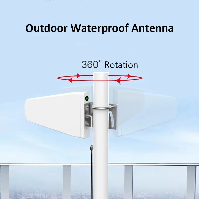 Antena 4G LTE 5G para exteriores, amplificador de señal de celda de alta ganancia, registro periódico LDPA direccional Yagi Aerial 800-3700MHz