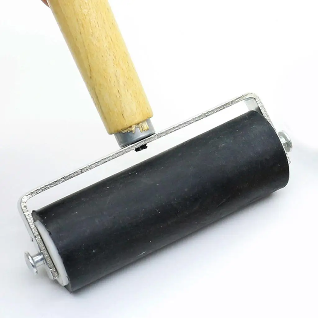 10cm Roller Ink Applicator Brush Printmaking Print Ink Stamping Tool